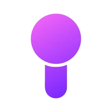 Gradient Location Pin Icon for Map and Navigation 스톡 일러스트