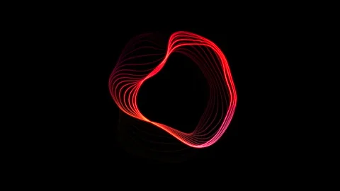 Gradient loop animation background in 4k with Turbulent wave lines background. Stock Footage 282880859