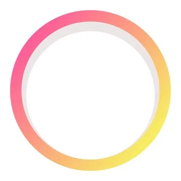 Gradient loop circle vector design element Stock Illustration