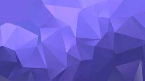 Gradient low poly vector background in very peri, color of the year Stock Illustration