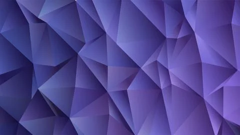 Gradient low poly vector background in very peri, color of the year Illustrazione stock