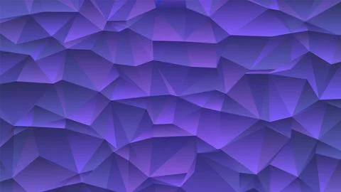 Gradient low poly vector background in very peri, color of the year Illustrazione stock