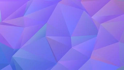 Gradient low poly vector background in very peri, color of the year Stock Illustration