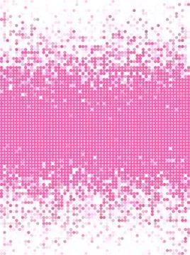 Gradient made with circles in pink and white Illustrazione stock