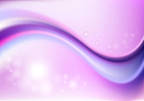 Gradient mesh background with purple crimson waves and circles Stock Illustration