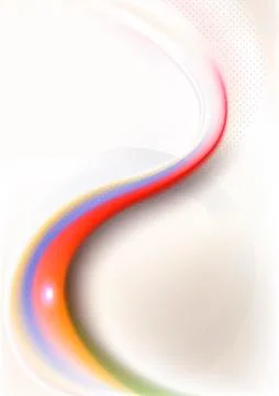 Gradient mesh graceful blue and red wave Stock Illustration