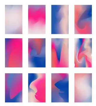 Gradient Mesh vector can be used as a screen saver on a computer screen Stock Illustration