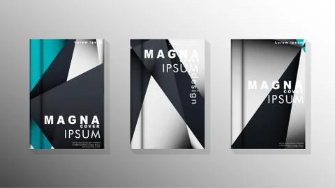 Gradient minimal geometric pattern. background design of the triangle cover Stock Illustration