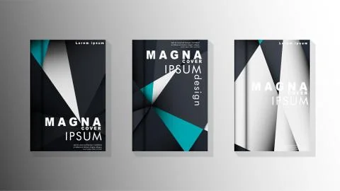 Gradient minimal geometric pattern. background design of the triangle cover 스톡 일러스트