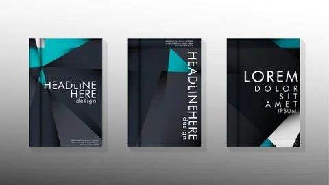 Gradient minimal geometric pattern. background design of the triangle cover Illustrazione stock