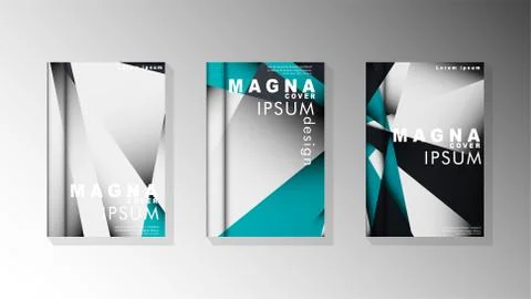 Gradient minimal geometric pattern. background design of the triangle cover Stock Illustration