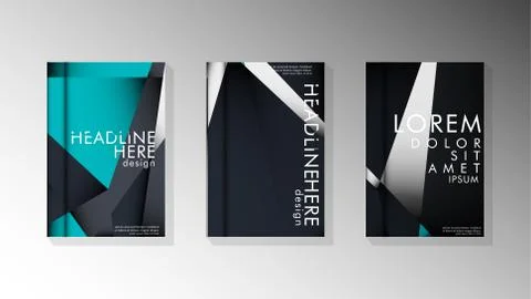 Gradient minimal geometric pattern. background design of the triangle cover Illustrazione stock
