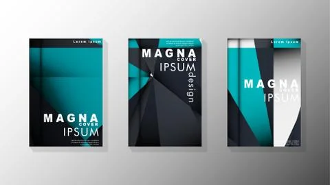 Gradient minimal geometric pattern. background design of the triangle cover Illustrazione stock