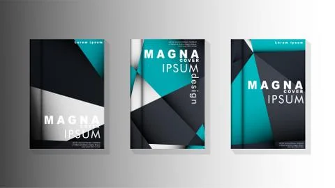 Gradient minimal geometric pattern. background design of the triangle cover Illustrazione stock