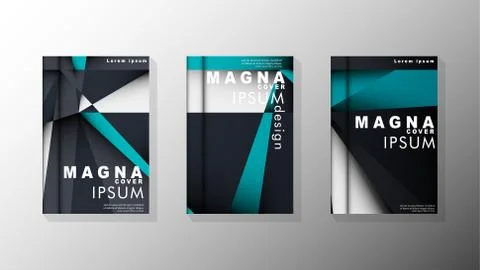 Gradient minimal geometric pattern. background design of the triangle cover Stock Illustration