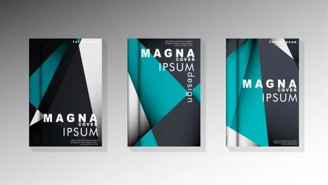 Gradient minimal geometric pattern. background design of the triangle cover Stock Illustration