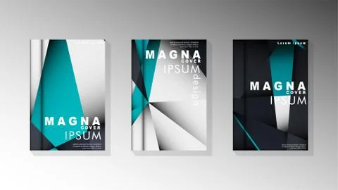 Gradient minimal geometric pattern. background design of the triangle cover Stockillustratie