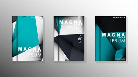 Gradient minimal geometric pattern. background design of the triangle cover Stockillustratie