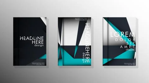 Gradient minimal geometric pattern. background design of the triangle cover Stock Illustration