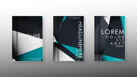 Gradient minimal geometric pattern. background design of the triangle cover Illustrazione stock