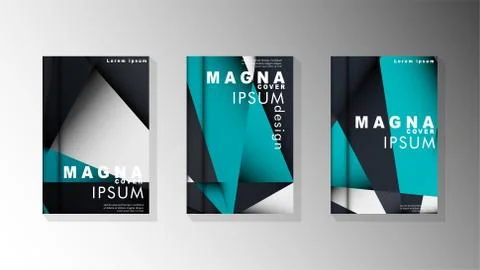 Gradient minimal geometric pattern. background design of the triangle cover 库存插图