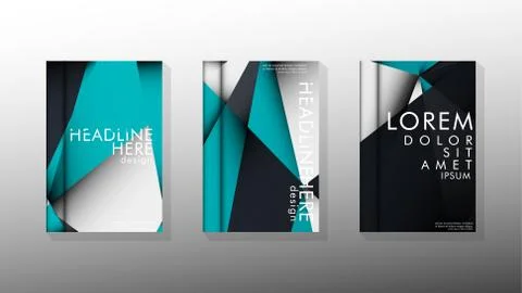 Gradient minimal geometric pattern. background design of the triangle cover Illustrazione stock