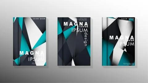 Gradient minimal geometric pattern. background design of the triangle cover Stockillustratie