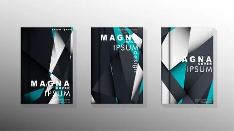 Gradient minimal geometric pattern. background design of the triangle cover Illustrazione stock