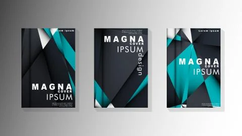 Gradient minimal geometric pattern. background design of the triangle cover Illustrazione stock