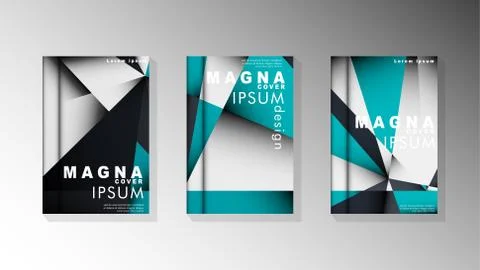 Gradient minimal geometric pattern. background design of the triangle cover Stockillustratie