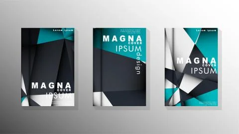 Gradient minimal geometric pattern. background design of the triangle cover Stockillustratie