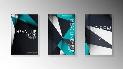 Gradient minimal geometric pattern. background design of the triangle cover イラスト素材