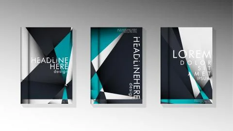 Gradient minimal geometric pattern. background design of the triangle cover Illustrazione stock