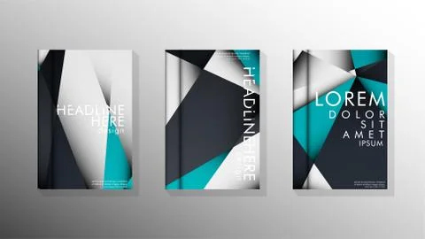 Gradient minimal geometric pattern. background design of the triangle cover Stock Illustration