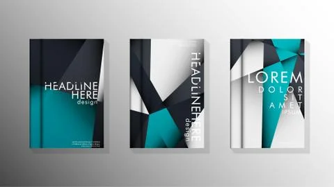 Gradient minimal geometric pattern. background design of the triangle cover Illustrazione stock