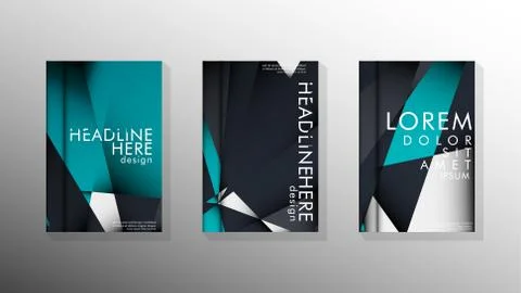 Gradient minimal geometric pattern. background design of the triangle cover イラスト素材