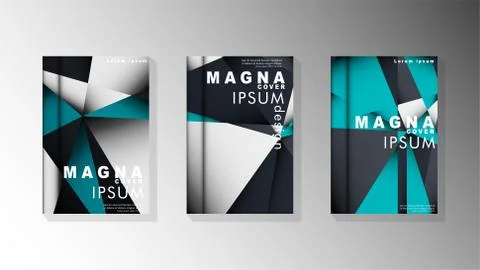 Gradient minimal geometric pattern. background design of the triangle cover 스톡 일러스트