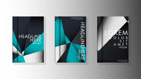 Gradient minimal geometric pattern. background design of the triangle cover Stock Illustration