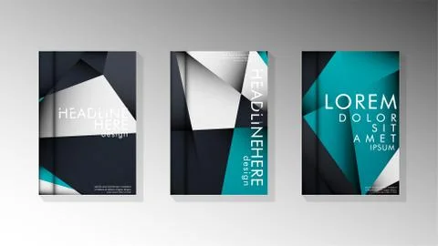 Gradient minimal geometric pattern. background design of the triangle cover Stock Illustration