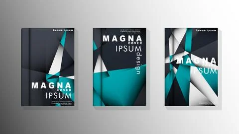 Gradient minimal geometric pattern. background design of the triangle cover Illustrazione stock