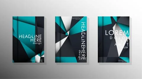 Gradient minimal geometric pattern. background design of the triangle cover Illustrazione stock
