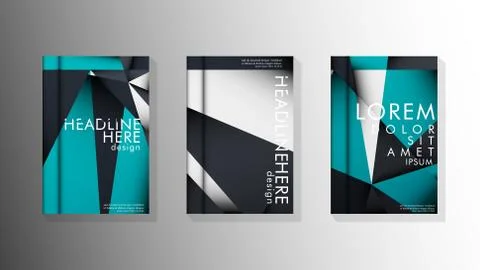 Gradient minimal geometric pattern. background design of the triangle cover Stockillustratie
