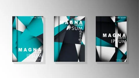 Gradient minimal geometric pattern. background design of the triangle cover Illustrazione stock