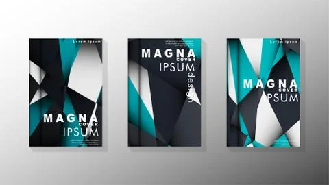 Gradient minimal geometric pattern. background design of the triangle cover Stockillustratie