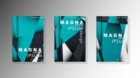 Gradient minimal geometric pattern. background design of the triangle cover Stock Illustration