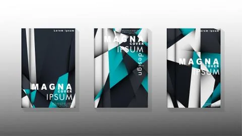 Gradient minimal geometric pattern. background design of the triangle cover Illustrazione stock