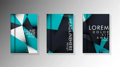 Gradient minimal geometric pattern. background design of the triangle cover Illustrazione stock