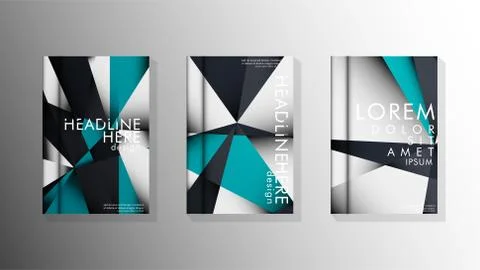 Gradient minimal geometric pattern. background design of the triangle cover Illustrazione stock