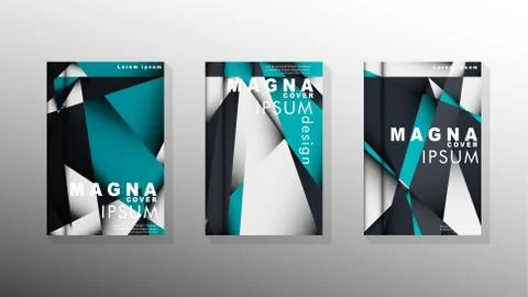 Gradient minimal geometric pattern. background design of the triangle cover Stockillustratie