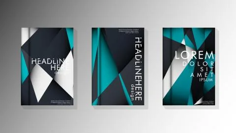 Gradient minimal geometric pattern. background design of the triangle cover Stock Illustration